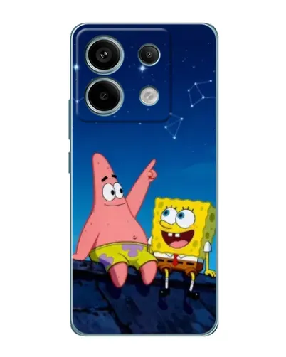 Чехол для Xiaomi Redmi Note 13 Pro с картинкой «Губка Боб и Патрик ночью» Чехол для Xiaomi Redmi Note 13 Pro с картинкой «Губка Боб и Патрик ночью»