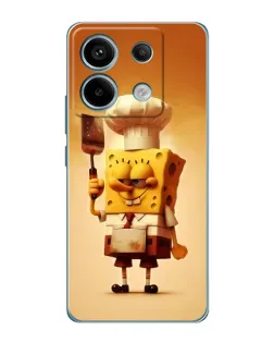 Чехол для Xiaomi Redmi Note 13 Pro с картинкой «Губка Боб повар»