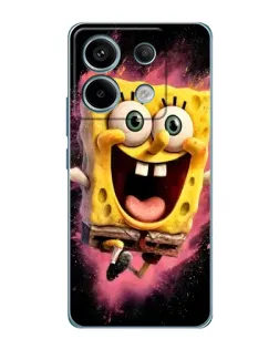 Чехол для Xiaomi Redmi Note 13 Pro с картинкой «Взрывной Спанч Боб»