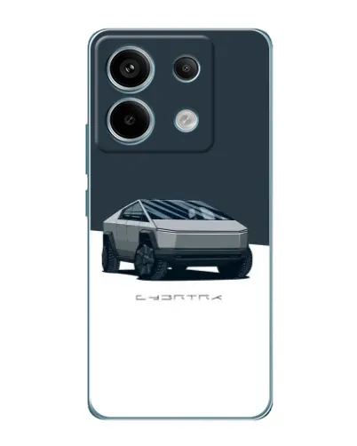 Чохол для Xiaomi Redmi Note 13 Pro з картинкою «Сріблястий Cybertruck Tesla» Чохол для Xiaomi Redmi Note 13 Pro з картинкою «Сріблястий Cybertruck Tesla»