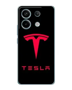 Чохол для Xiaomi Redmi Note 13 Pro з картинкою «Tesla Red Logo»