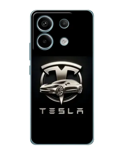 Чохол для Xiaomi Redmi Note 13 Pro з картинкою «Tesla — срібне авто» Чохол для Xiaomi Redmi Note 13 Pro з картинкою «Tesla — срібне авто»