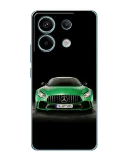 Чехол для Xiaomi Redmi Note 13 Pro с картинкой «Mercedes — неоновый лого»