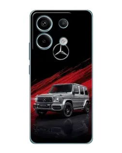 Чехол для Xiaomi Redmi Note 13 Pro с картинкой «Mercedes G-Class красный»