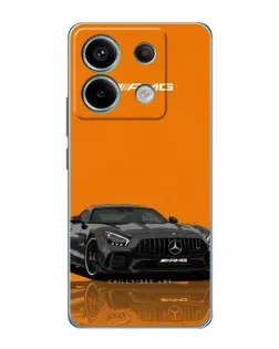 Чехол для Xiaomi Redmi Note 13 Pro с картинкой «Оранжевый Mercedes AMG»