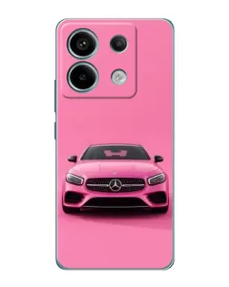 Чехол для Xiaomi Redmi Note 13 Pro с картинкой «Розовый Mercedes AMG»