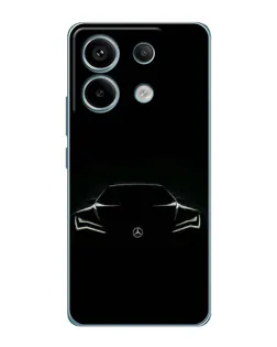 Чехол для Xiaomi Redmi Note 13 Pro с картинкой «Mercedes — силуэт авто»