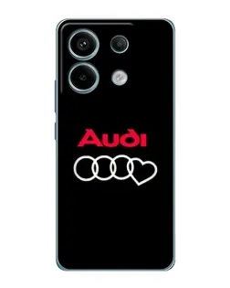Чохол для Xiaomi Redmi Note 13 Pro з картинкою «Логотип Audi Heart» Чохол для Xiaomi Redmi Note 13 Pro з картинкою «Логотип Audi Heart»