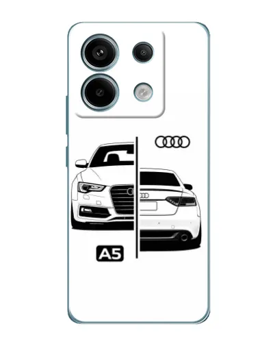 Чохол для Xiaomi Redmi Note 13 Pro з картинкою «Audi — контрастний дизайн»