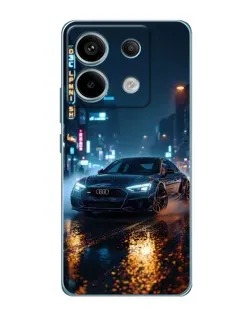 Чохол для Xiaomi Redmi Note 13 Pro з картинкою «Нічне місто та Audi»
