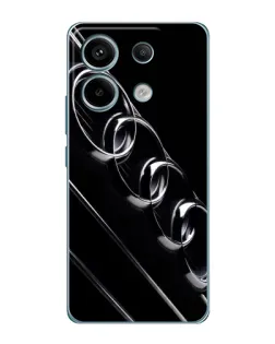 Чохол для Xiaomi Redmi Note 13 Pro з картинкою «Audi — абстрактні кільця»