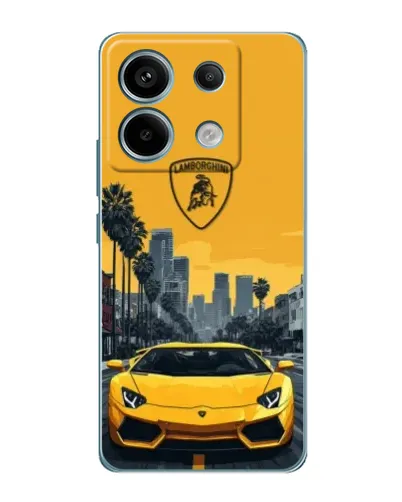 Чохол для Xiaomi Redmi Note 13 Pro з картинкою «Жовтий Lamborghini місто» Чохол для Xiaomi Redmi Note 13 Pro з картинкою «Жовтий Lamborghini місто»