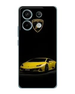 Чохол для Xiaomi Redmi Note 13 Pro з картинкою «Lamborghini жовтий акцент»