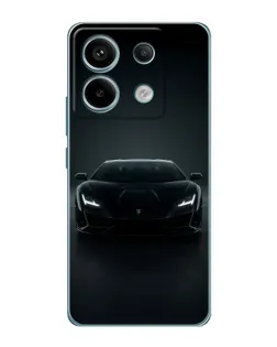Чохол для Xiaomi Redmi Note 13 Pro з картинкою «Чорний Lamborghini Aventador»
