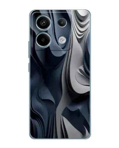 Чехол для Xiaomi Redmi Note 13 Pro с картинкой «Объемные синие складки»