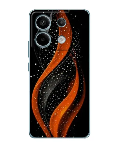 Чехол для Xiaomi Redmi Note 13 Pro с картинкой «Огненная звездная волна»