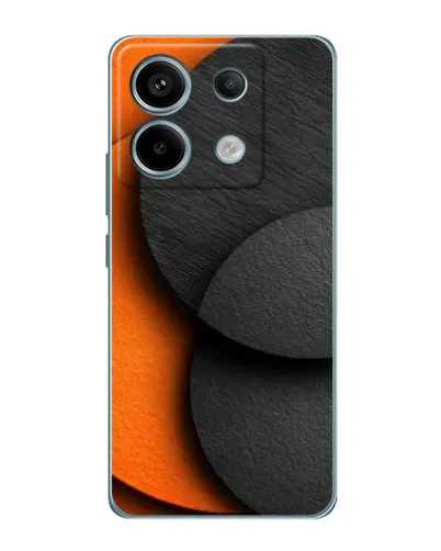 Чехол для Xiaomi Redmi Note 13 Pro с картинкой «Геометрия оранжевых кругов»