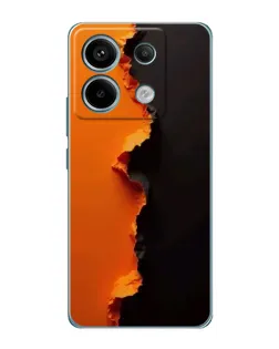 Чехол для Xiaomi Redmi Note 13 Pro с картинкой «Оранжевый разлом»