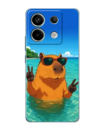 Чехол для Xiaomi Redmi Note 13 Pro с картинкой «Морская капибара»