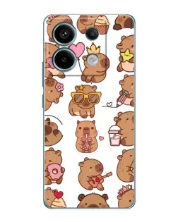 Чехол для Xiaomi Redmi Note 13 Pro с картинкой «Стикерпак с капибарами» Чехол для Xiaomi Redmi Note 13 Pro с картинкой «Стикерпак с капибарами»