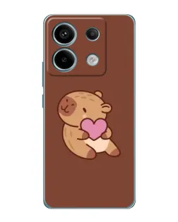 Чехол для Xiaomi Redmi Note 13 Pro с картинкой «Капибара с сердцем» Чехол для Xiaomi Redmi Note 13 Pro с картинкой «Капибара с сердцем»