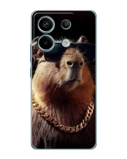 Чехол для Xiaomi Redmi Note 13 Pro с картинкой «Капибара золотая цепь» Чехол для Xiaomi Redmi Note 13 Pro с картинкой «Капибара золотая цепь»