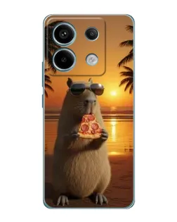 Чехол для Xiaomi Redmi Note 13 Pro с картинкой «Капибара с пиццей» Чехол для Xiaomi Redmi Note 13 Pro с картинкой «Капибара с пиццей»