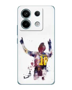 Чехол для Xiaomi Redmi Note 13 Pro с картинкой «Акварельный Месси Барселона»