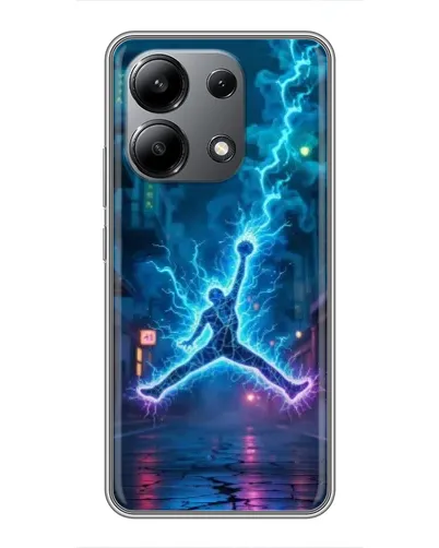 Чехол для Xiaomi Redmi Note 13 (4G) с картинкой «Jordan Gold Jumpman»