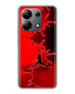 Чехол для Xiaomi Redmi Note 13 (4G) с картинкой «Jordan Red Smoke»