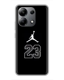 Чехол для Xiaomi Redmi Note 13 (4G) с картинкой «Jordan Flight 23»