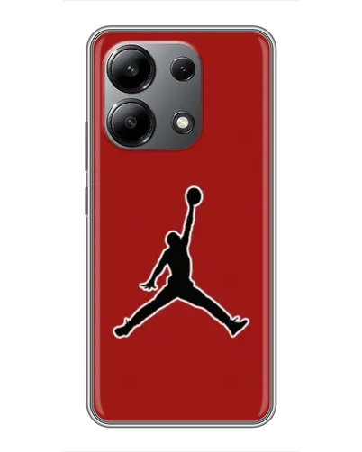 Чехол для Xiaomi Redmi Note 13 (4G) с картинкой «Jordan Red Back»