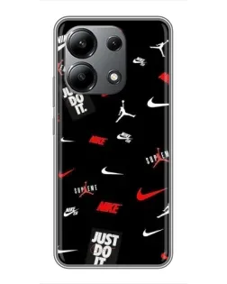 Чехол для Xiaomi Redmi Note 13 (4G) с картинкой «Nike Mix Pattern»