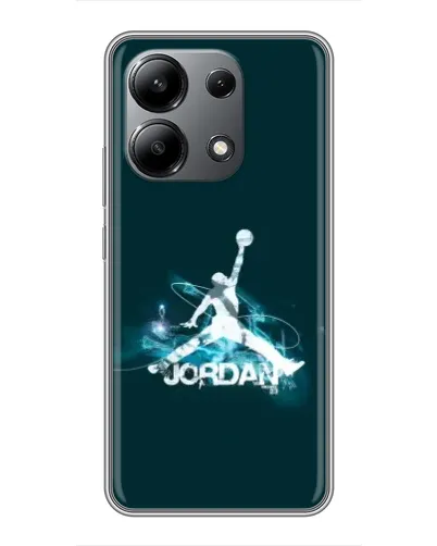 Чехол для Xiaomi Redmi Note 13 (4G) с картинкой «Jordan Blue Fire»