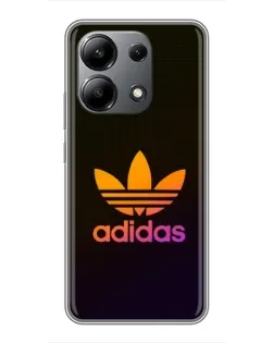 Чехол для Xiaomi Redmi Note 13 (4G) с картинкой «Градиент Adidas»