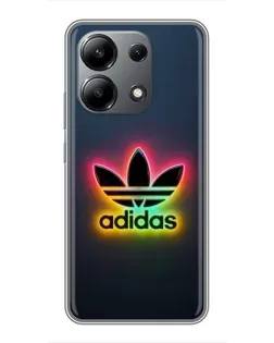 Чехол для Xiaomi Redmi Note 13 (4G) с картинкой «Неоновый Adidas»