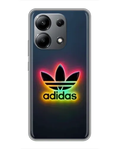 Чехол для Xiaomi Redmi Note 13 (4G) с картинкой «Неоновый Adidas»