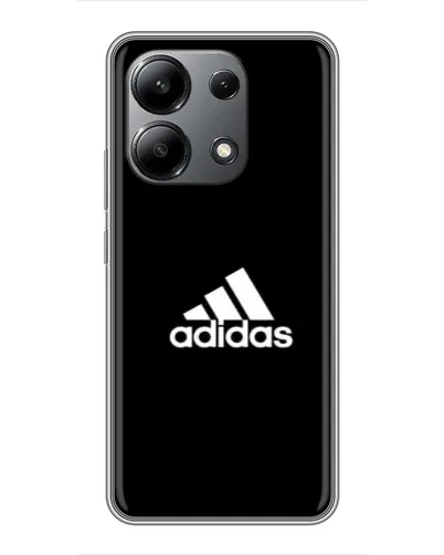 Чехол для Xiaomi Redmi Note 13 (4G) с картинкой «Черная классика Adidas»