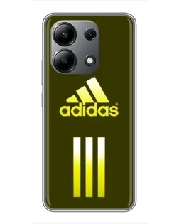 Чехол для Xiaomi Redmi Note 13 (4G) с картинкой «Оливковый градиент Adidas»