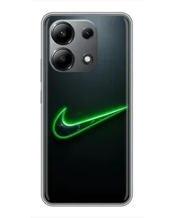 Чехол для Xiaomi Redmi Note 13 (4G) с картинкой «Неоновый контур Nike» Чехол для Xiaomi Redmi Note 13 (4G) с картинкой «Неоновый контур Nike»