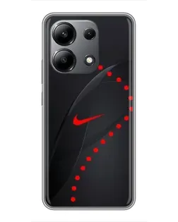 Чехол для Xiaomi Redmi Note 13 (4G) с картинкой «Абстрактный дизайн Nike»