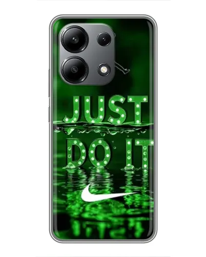 Чехол для Xiaomi Redmi Note 13 (4G) с картинкой «Зеленый неоновый Nike»