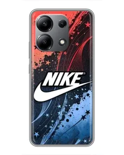 Чехол для Xiaomi Redmi Note 13 (4G) с картинкой «Градиентный принт Найк»