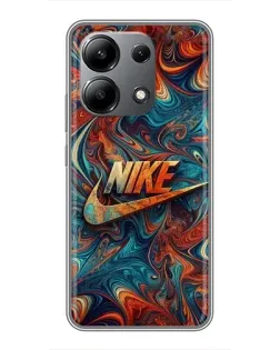 Чехол для Xiaomi Redmi Note 13 (4G) с картинкой «Nike в абстракции»