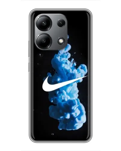 Чехол для Xiaomi Redmi Note 13 (4G) с картинкой «Nike и синий дым»