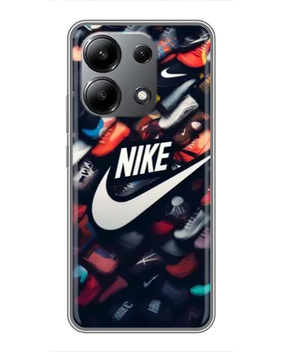 Чехол для Xiaomi Redmi Note 13 (4G) с картинкой «Коллекция кроссовок Nike»