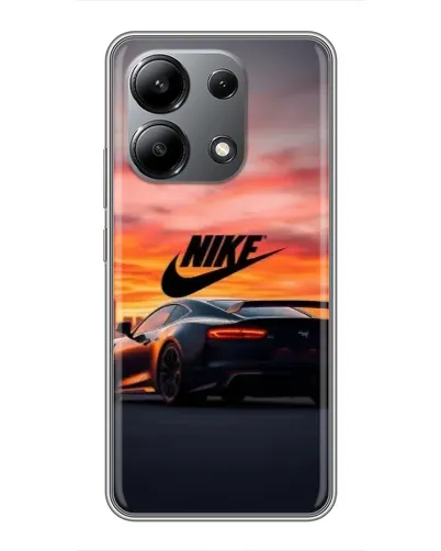 Чехол для Xiaomi Redmi Note 13 (4G) с картинкой «Nike и суперкар»