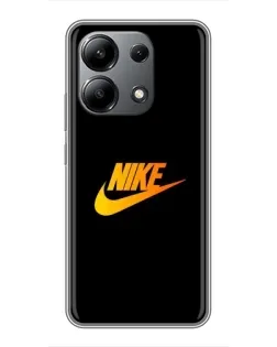 Чехол для Xiaomi Redmi Note 13 (4G) с картинкой «Золотой логотип Nike»