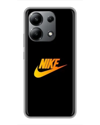 Чехол для Xiaomi Redmi Note 13 (4G) с картинкой «Золотой логотип Nike»