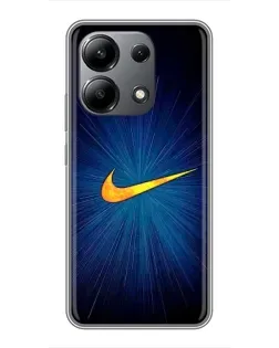 Чехол для Xiaomi Redmi Note 13 (4G) с картинкой «Синий пульс Nike» Чехол для Xiaomi Redmi Note 13 (4G) с картинкой «Синий пульс Nike»